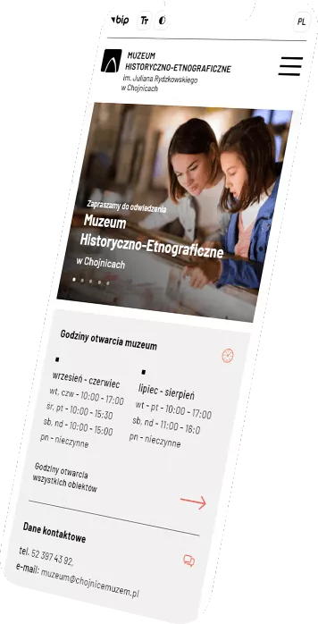 Strona internetowa muzeum - Pixlab.pl