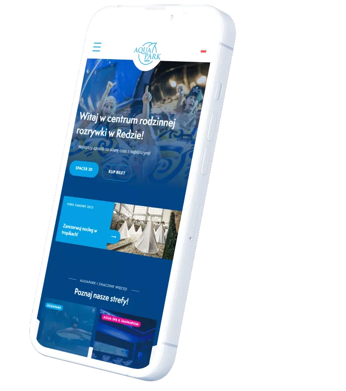 Strona internetowa Aquapark Reda - Pixlab.pl