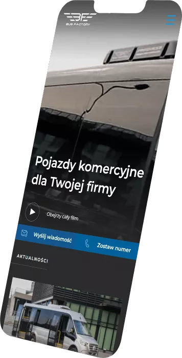 Strona wizytówka BusFactory - Pixlab.pl