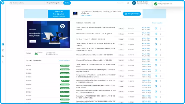 Platforma B2B Delkom.pl - Pixlab.pl