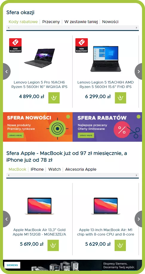 PWA Sferis.pl by Pixlab